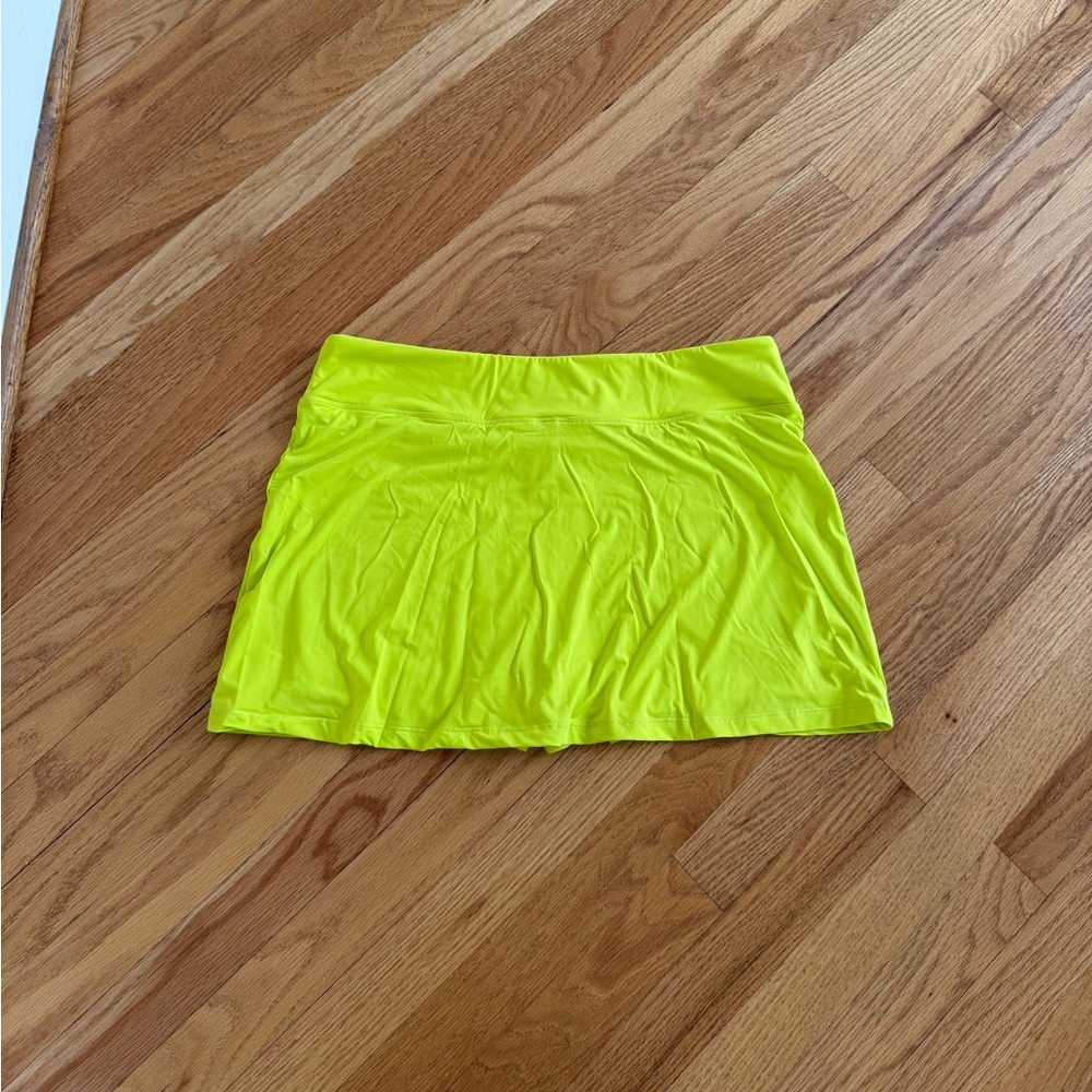 Fila skort tennis workout skirt with shorts green - Picture 4 of 5
